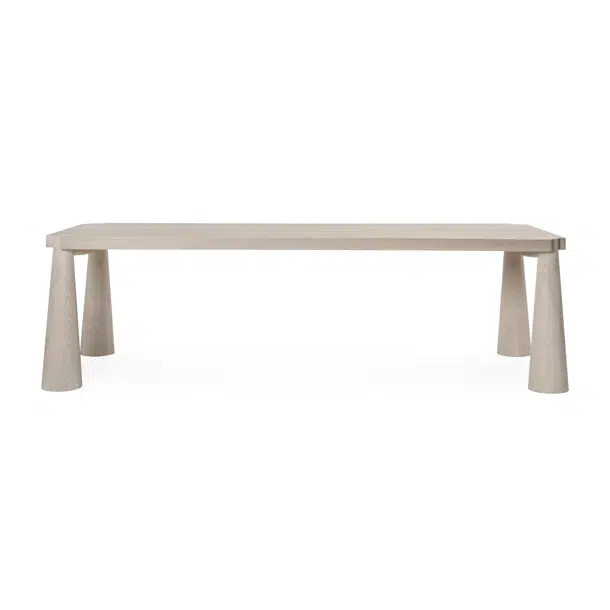 Atrop 102" Oak Wood Dining Table | Perigold