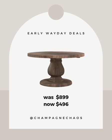 Early Way Day Deals are happening right now! This round dining table is so beautiful!

Wayfair, wayday, wayday deals, home decor, dining table, sale

#LTKhome #LTKFind #LTKsalealert