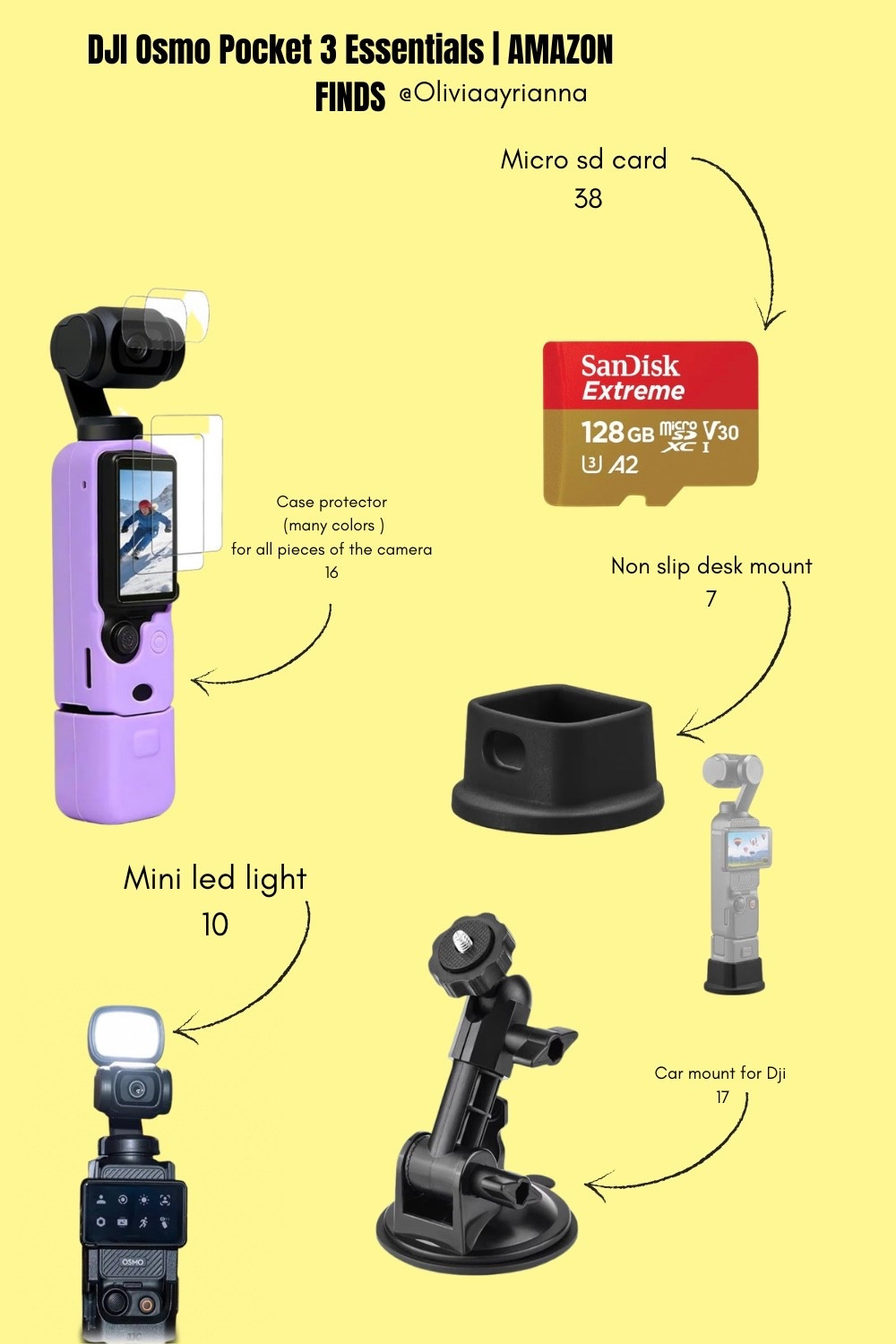 DJI OSMO POCKET 3 ESSENTIALS & ACCESSORIES 

#LTKvlog