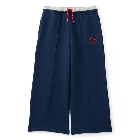 Wonder Nation x Hello Kitty Toddler Girls Graphic Sweatpants with Embroidery, Sizes 12M-5T | Walmart (US)