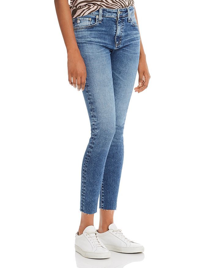 Farrah Skinny Raw Hem Ankle Jeans | Bloomingdale's (US)