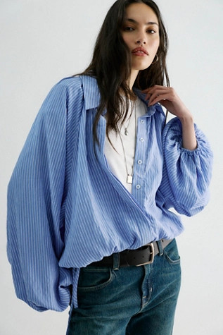 We The Free In My Bubble Button Down Top | Free People (Global - UK&FR Excluded)
