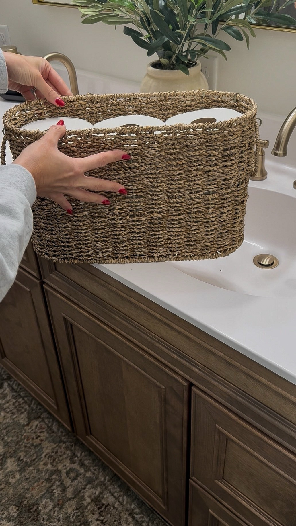 Toilet paper holder/basket! (holds 6 rolls)

#LTKHome