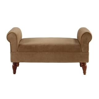 Lillian Dark Mahogany Bench | The Home Depot
