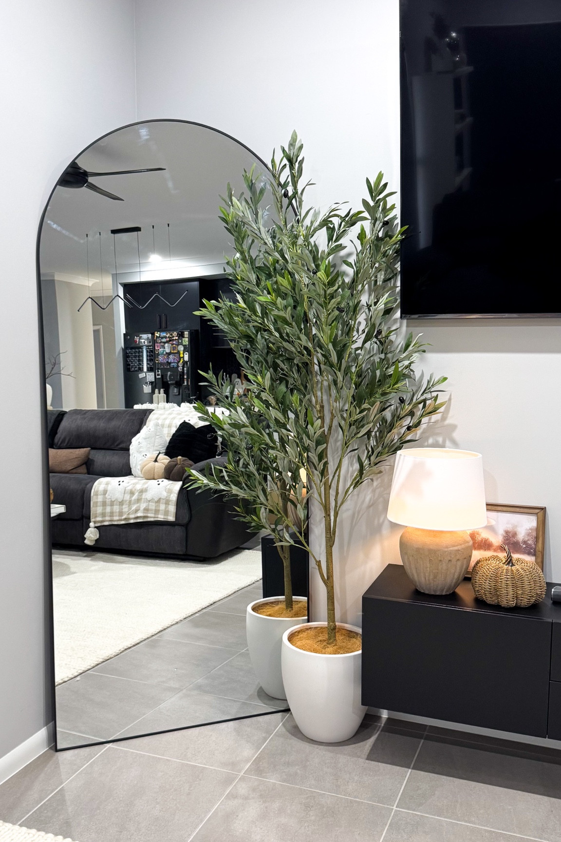 Living room decor 🍃

Large black frame arch mirror, faux olive tree, artificial plants, Pinterest inspired, home decor, styling, modern

#LTKaustralia #LTKhome