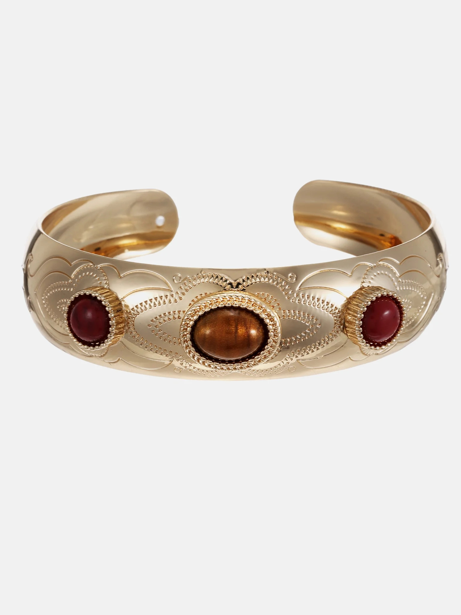 Scenario Etched Cuff Bracelet, Gold-Tone | Walmart (US)