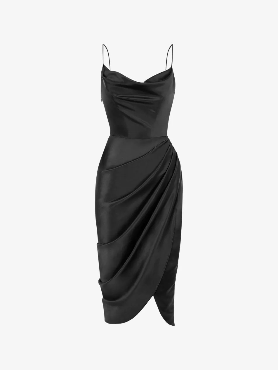 Reva corset satin midi dress | Selfridges