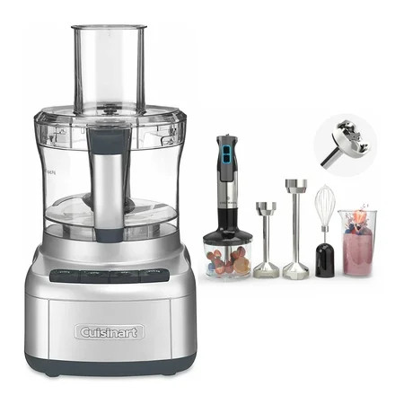 Cuisinart FP-8SV Elemental 8-Cup Food Processor (Silver) with Hand Blender | Walmart (US)