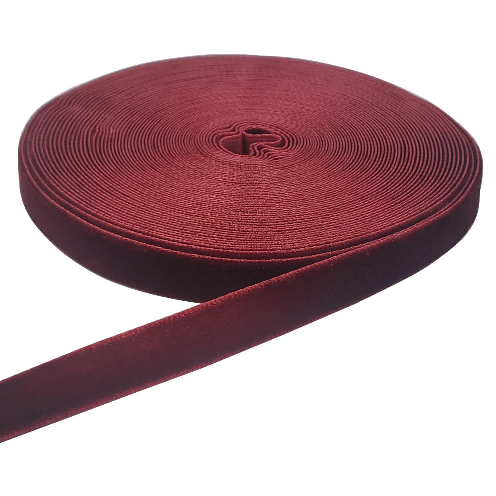 10 Yards Burgundy Velvet Ribbon Spool (Wine, 3/8") | Amazon (US)