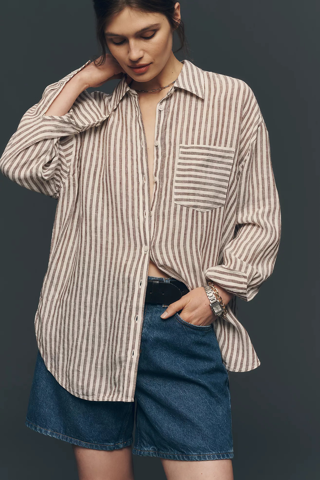 Bennet 100% European Linen Buttondown Shirt | Anthropologie (US)