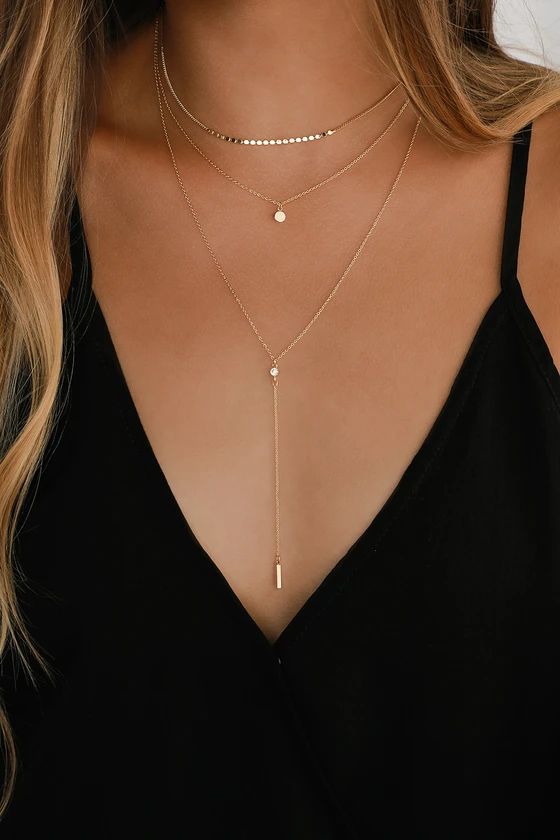 Coretta Layered Gold Necklace | Lulus (US)