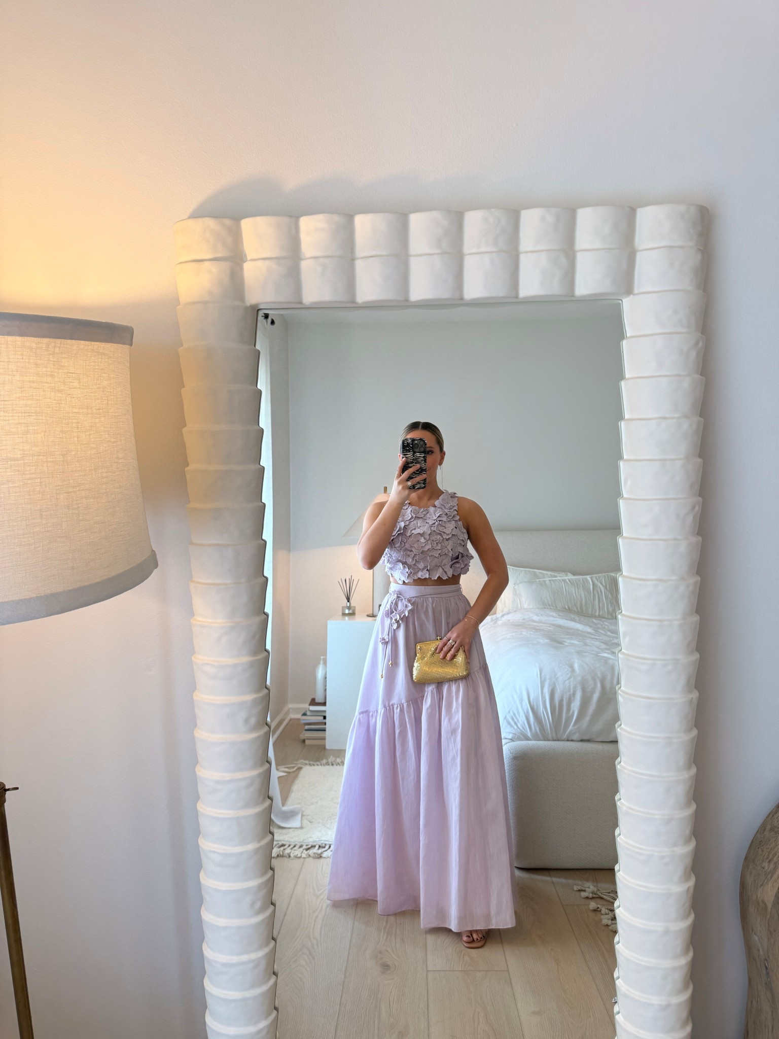 Spring wedding guest look 