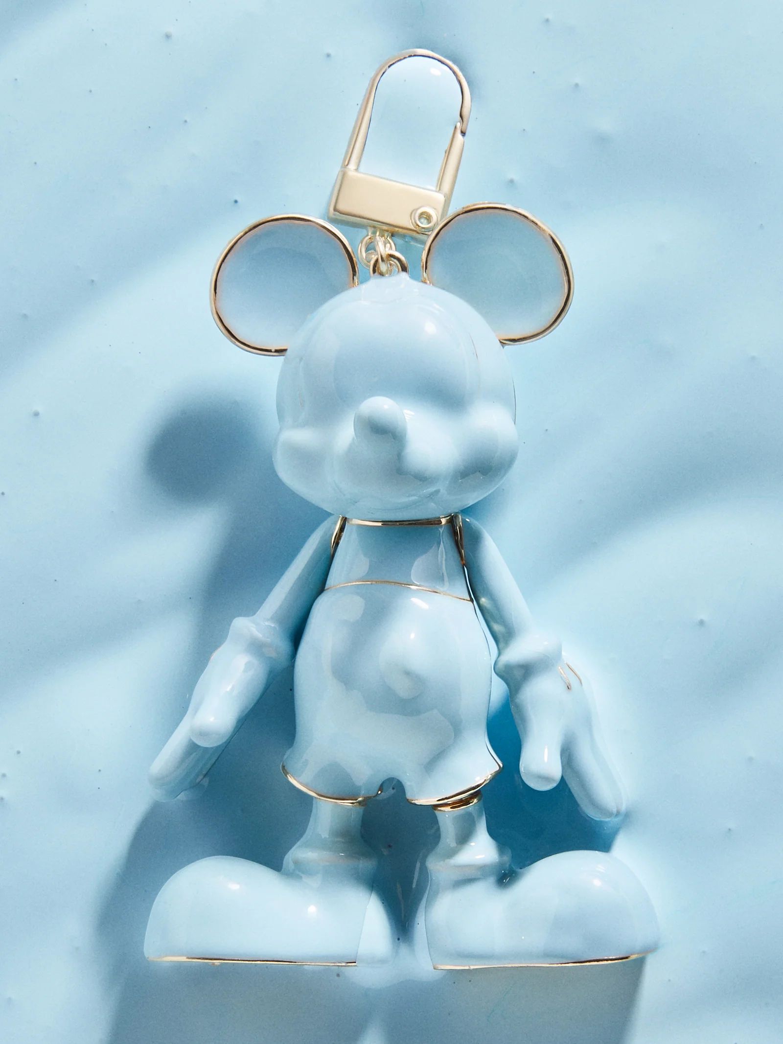 Mickey Mouse Disney Bag Charm: Light Blue Enamel | BaubleBar (US)