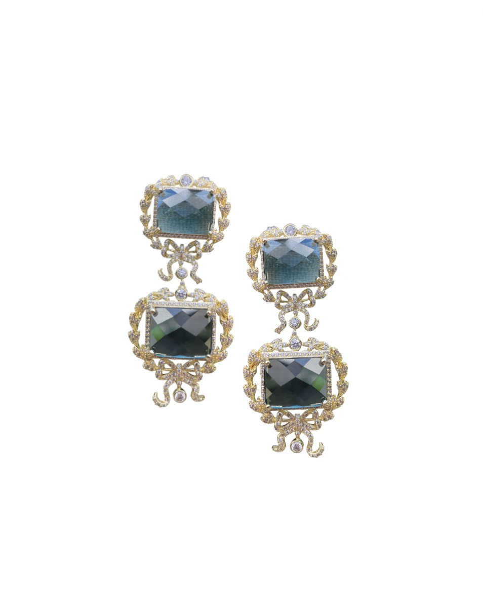 London Blue Wreath Drop | Nicola Bathie Jewelry