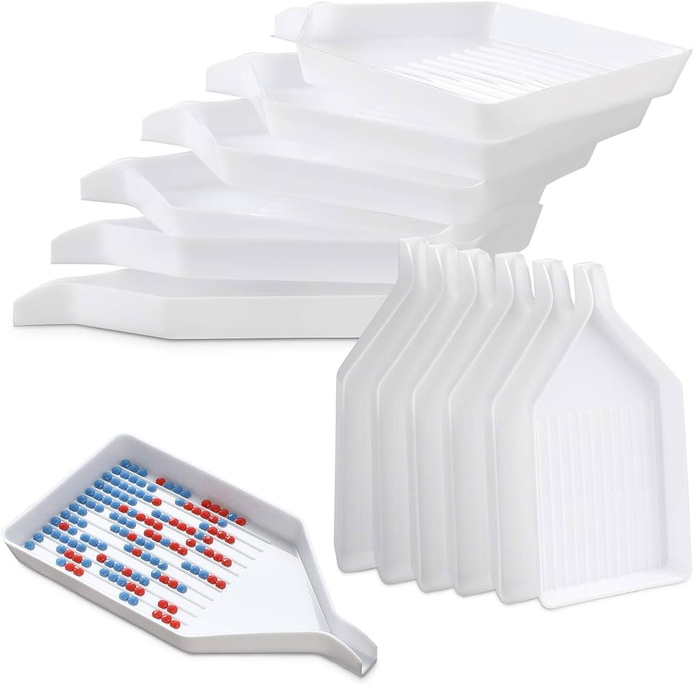 Amazon.com: 6PCS Plastic Diamond Art Painting Bead Sorting Trays (3.8 x 2.2 Inches), Accessories ... | Amazon (US)