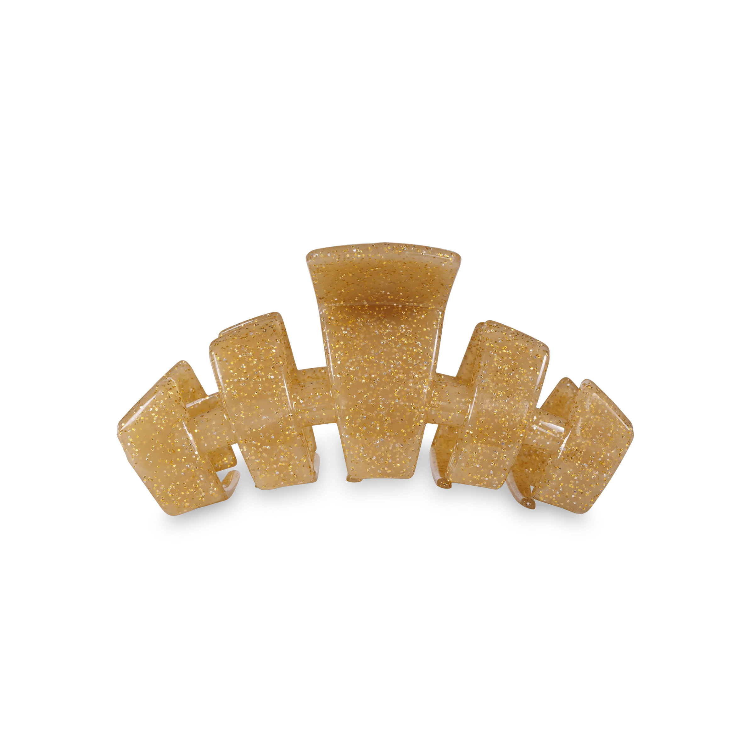 Classic Gold Glitter Medium Hair Clip | TELETIES
