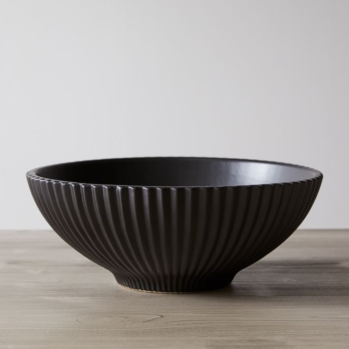 Sanibel Black Textured Ceramic Vases | West Elm (US)