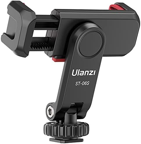 Phone Tripod Mount Holder for iPhone - ULANZI ST-06S Camera Hot Shoe Phone Mount 2 Cold Shoe Phon... | Amazon (US)