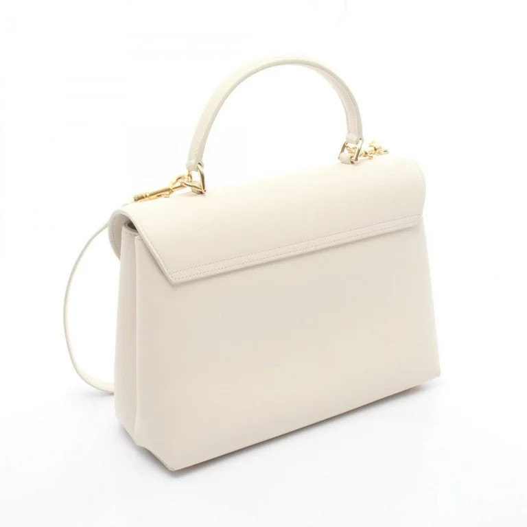 Pre-Owned Celine Medium Nino Handbag, Leather, Women's, White, 117523 (Good) | Walmart (US)