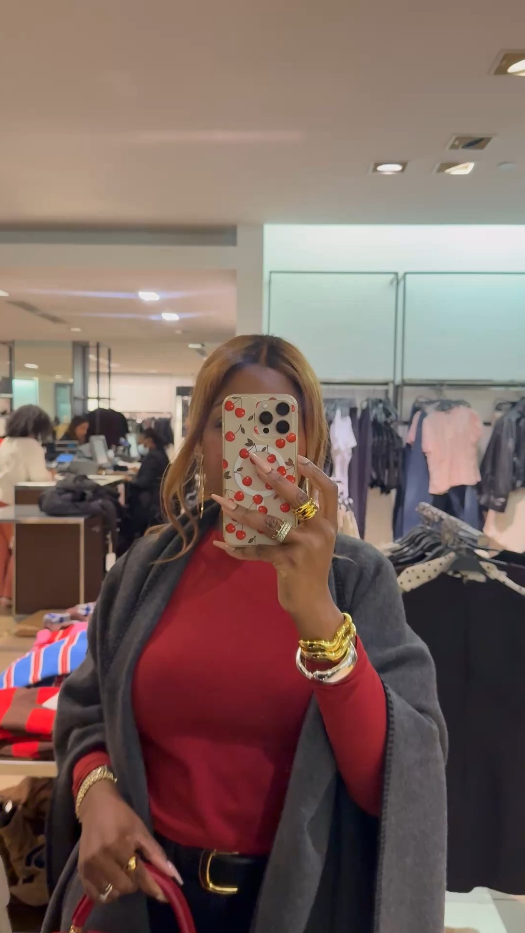 A quick fit check with what I wore to dinner tonight. We had to stop at @Zara  for a quick return. My cape and jeans are actually from Zara. Top is @skims. Jewelry @Madewell 

#LTKMidsize #LTKootd #LTKdayinmylife