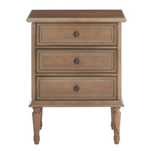 Emile Wooden Side Table 3 Drawer Nightstand | Ballard Designs, Inc.