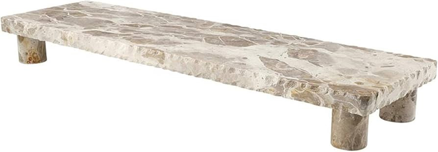 47th & Main Raised Marble Stand, 21" Long x 6" Wide, Beige | Amazon (US)