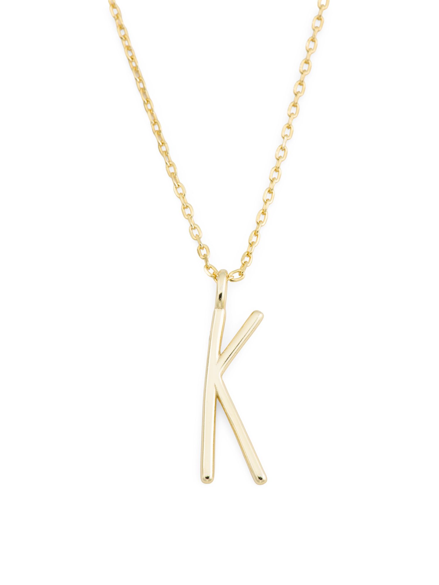 Boxed 14k Gold Plated Sterling Silver Initial Necklace | Jewelry | Marshalls | Marshalls