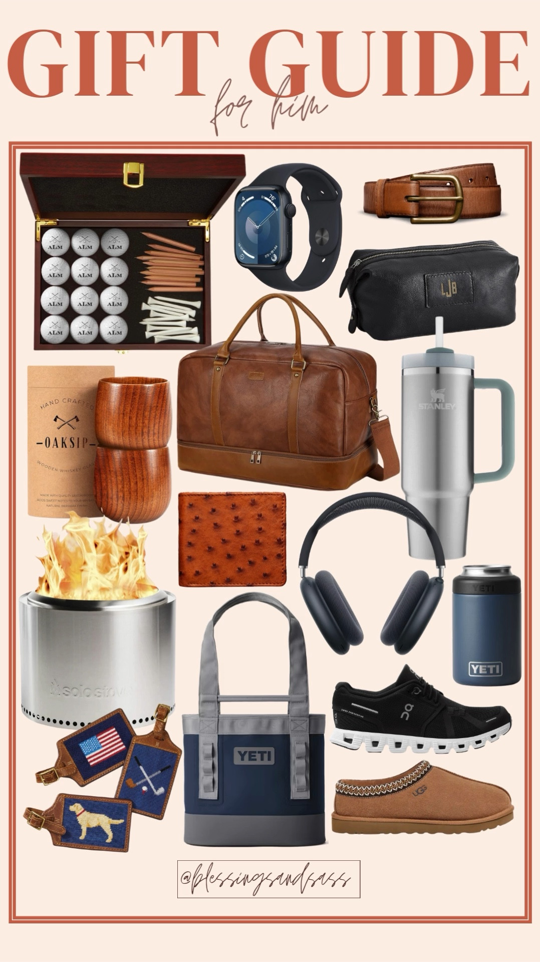 Gift Guide for him! 

Gifts for him, gift guide, husband gifts, Christmas, holiday, presents, golf, Stanley, Apple Watch, sneakers, slippers, duffle bag, belt 



#LTKGiftGuide #LTKMens #LTKHoliday