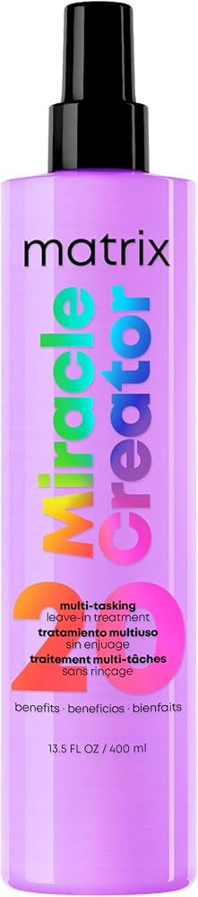 MATRIX Miracle Creator Leave-In Conditioner Spray - Heat Protectant | Moisturizing & Detangling |... | Amazon (US)