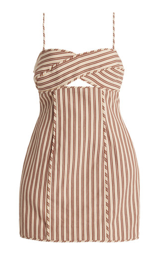 Valia Striped Cotton Mini Dress | Moda Operandi (Global)