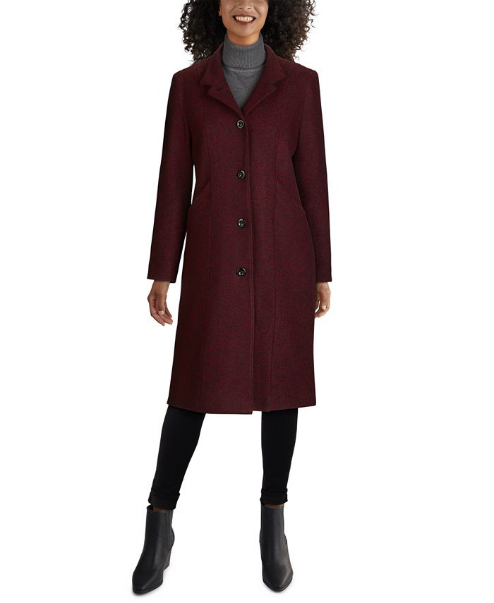 Jones New York Single-Breasted Maxi Coat & Reviews - Coats - Women - Macy's | Macys (US)