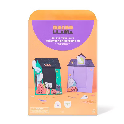 2ct Halloween Craft Foam Frame Kit - Mondo Llama™ | Target