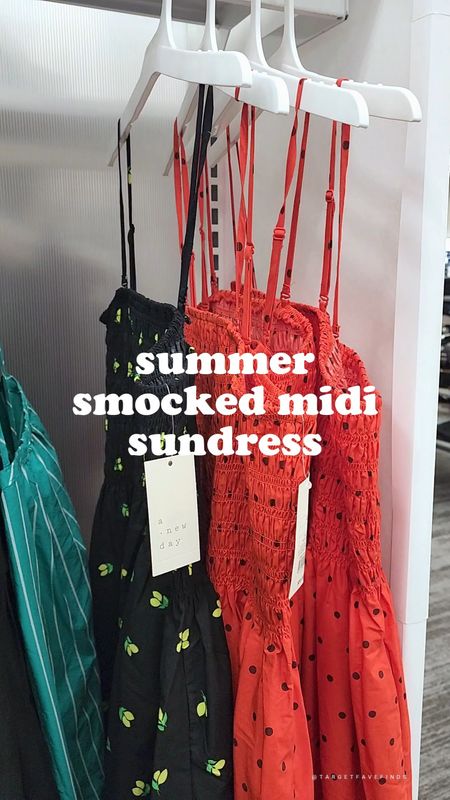 Summer dress smocked midi sundress lemon print, target style, targetfavefinds 

#LTKsalealert #LTKstyletip #LTKVideo