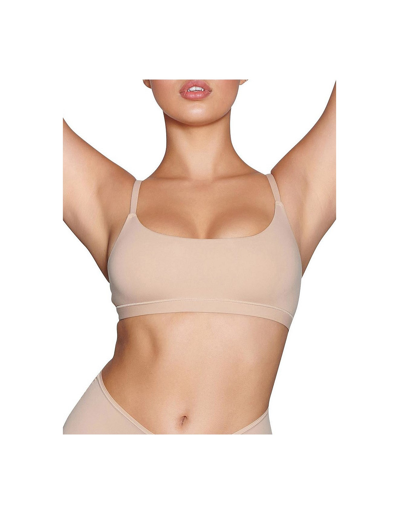 FITS EVERYBODY SCOOP NECK BRALETTE CLAY | David Jones (Australia & New Zealand)