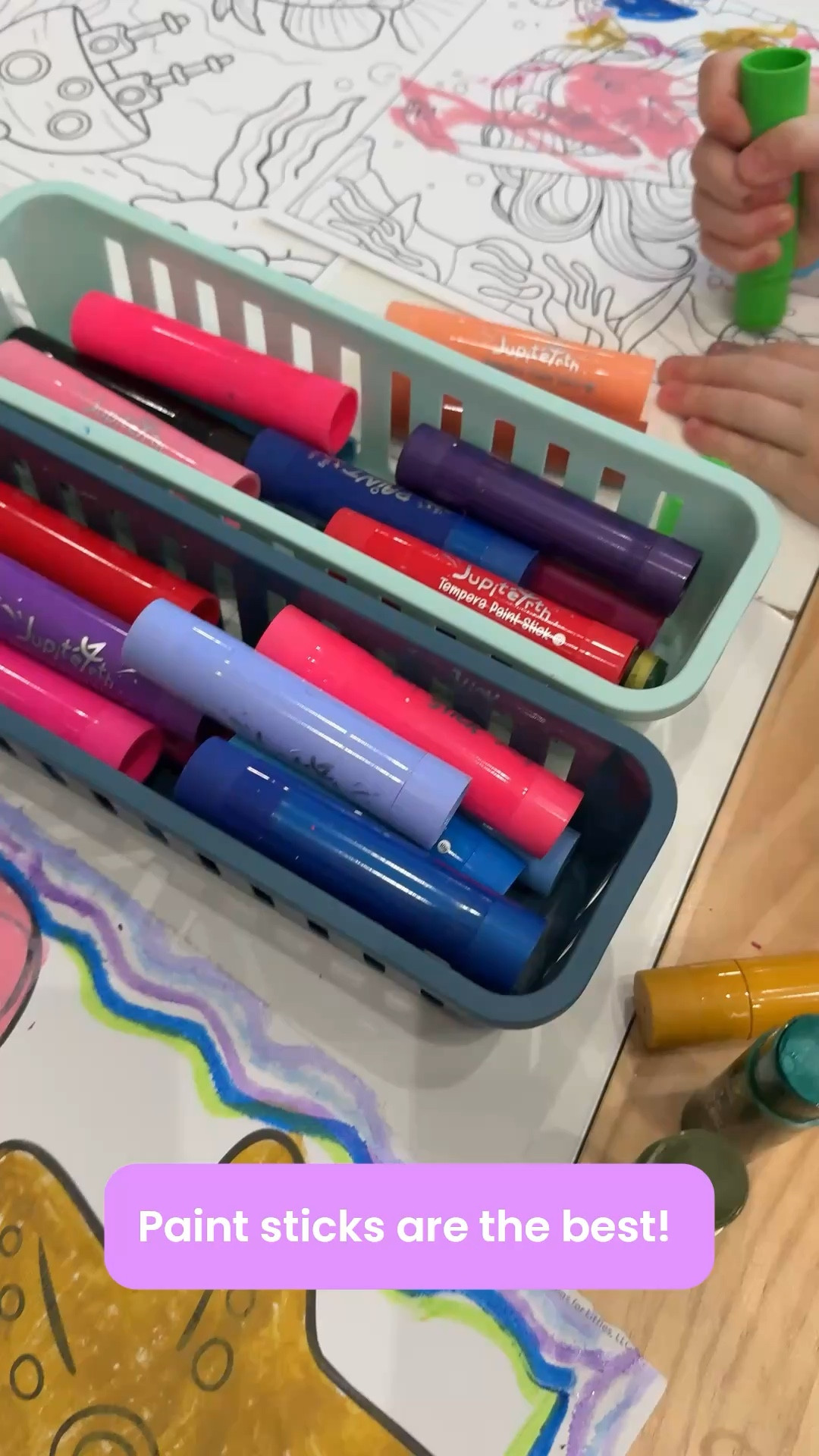Paint sticks = toddler mom MUST HAVE 🙌
No mess, easy grip, and perfect for little hands 🎨
We use these daily for coloring, crafts, and keeping busy time simple

#toddlermom #toddleractivities #learningthroughplay #crafttime #momlifehacks #ltkhome #ltkfamily #amazonfinds #toddleressentials 

#LTKmomlife #LTKKids #LTKdayinmylife
