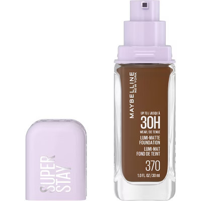 Maybelline Super Stay Up to 30HR Wear Lumi-Matte Liquid Foundation - 370 - 1 fl oz: Buildable, Vegan, Noncomedogenic | Target