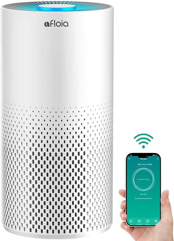 Afloia Air Purifiers for Home Bedroom Large Room Up to 1076 Ft², Smart WiFi Works with Alexa, 3-... | Amazon (US)