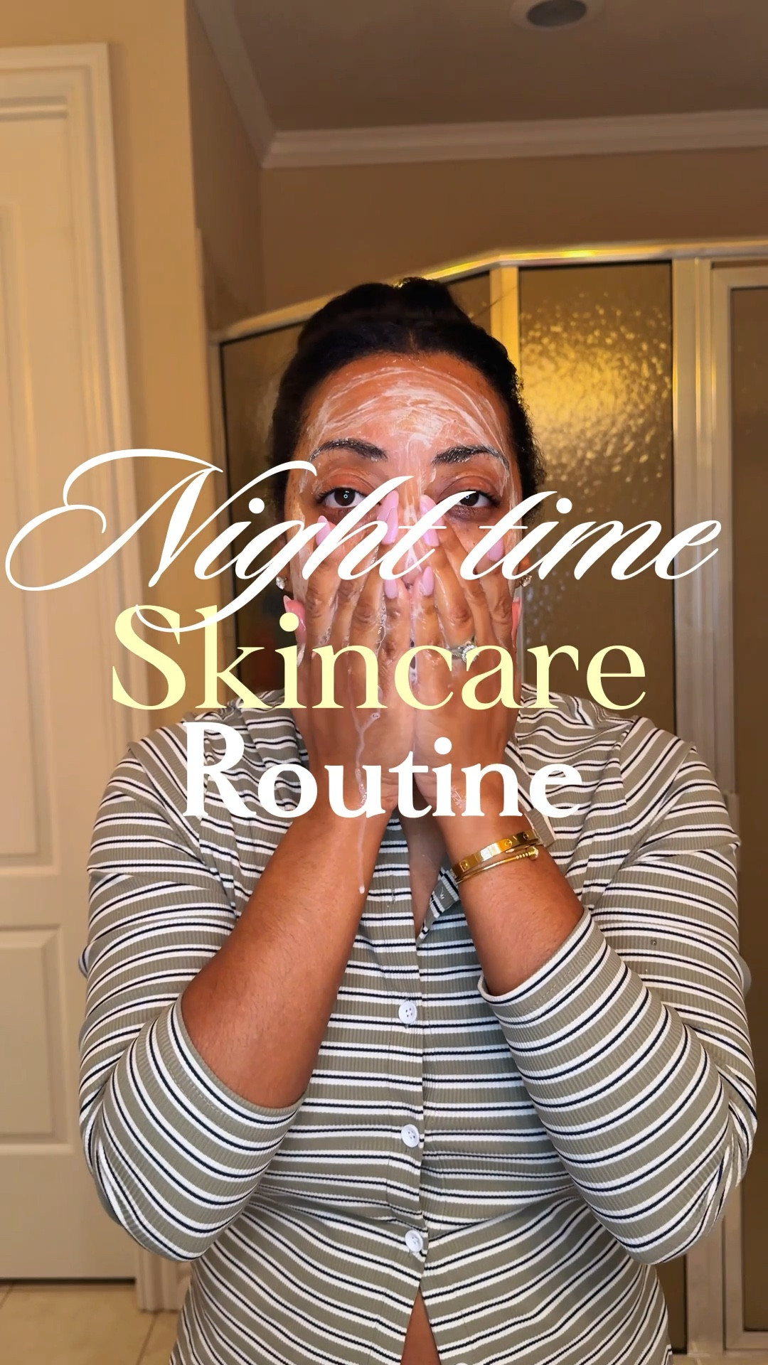 My night time skin care routine is something I will not skip. #skincare #over40skin