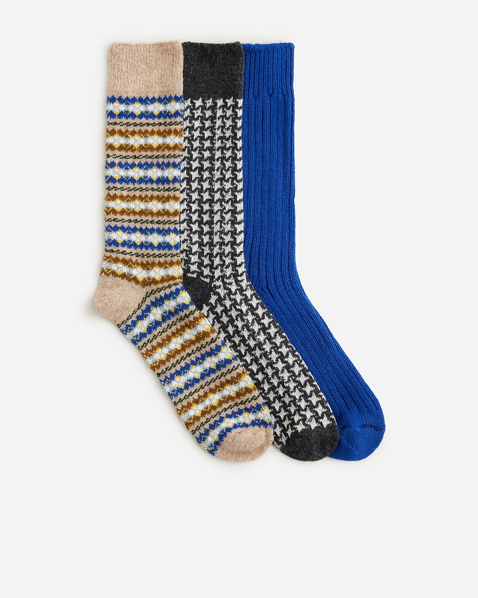 Lambswool-blend socks three-pack | J. Crew US
