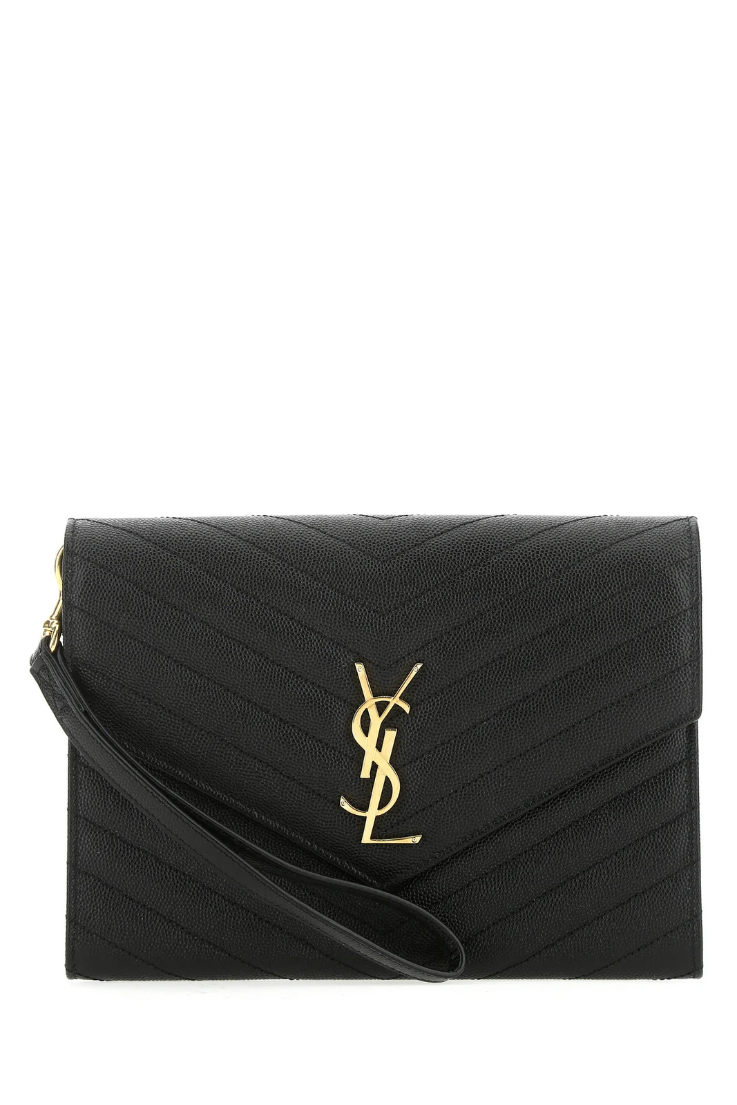 Saint Laurent Monogram Clutch - Cettire | Cettire Global