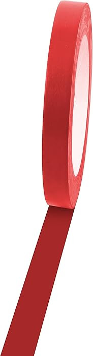Champion Sports Vinyl Tape, 1/2” Wide x 36 yards Long, Red - Durable Floor Marking Tape - Schoo... | Amazon (US)