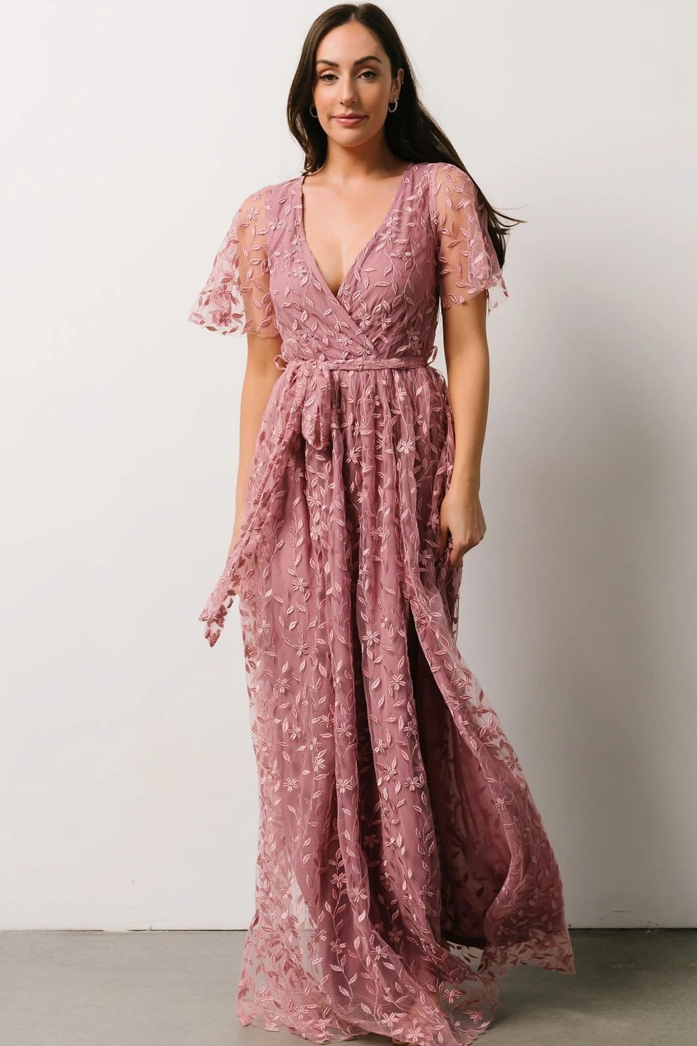 Marseille Embossed Maxi Dress | Orchid | Baltic Born