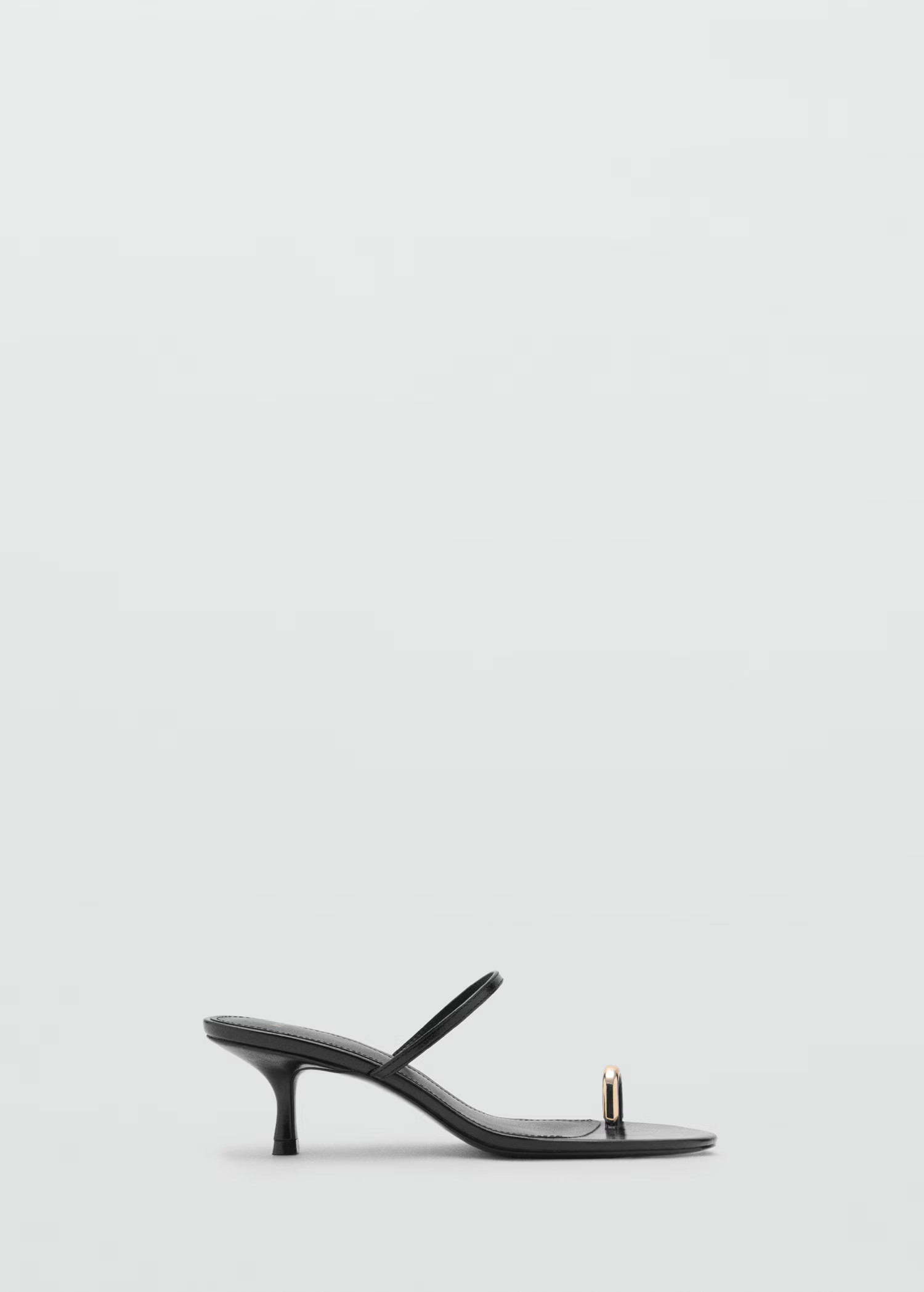 Sandales talon détail métallique - Femme | MANGO France métropolitaine | Mango EU