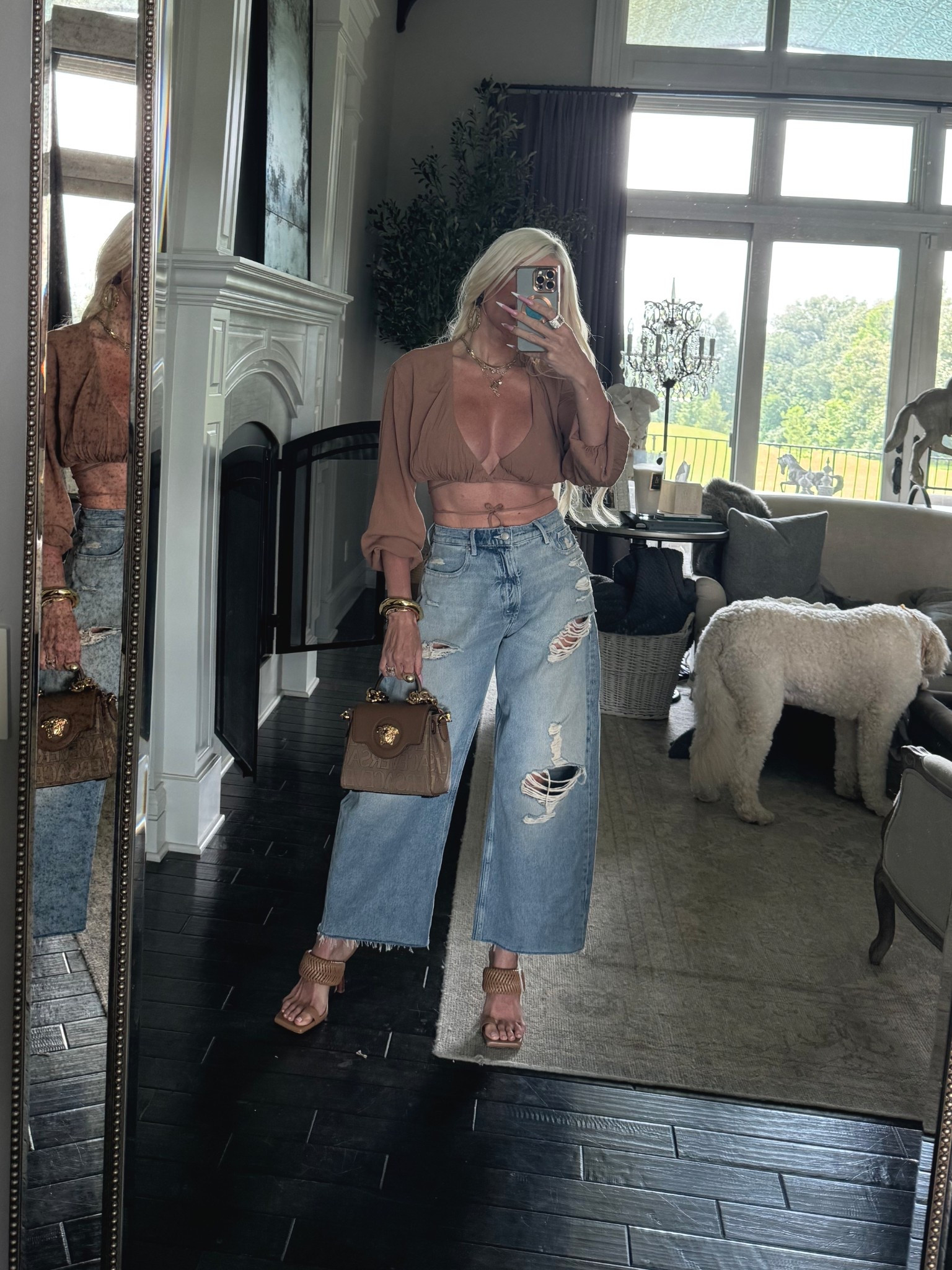 Wearing size 2 in jeans. 
Shoes and bag are old. Linked similar styles

#Barrel jeans

#LTKSummerEdit
