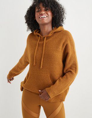 Aerie Waffle Hoodie | American Eagle Outfitters (US & CA)