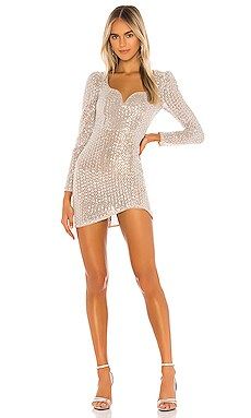 Camila Coelho Thalia Mini Dress in Silver from Revolve.com | Revolve Clothing (Global)