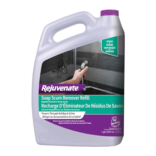 Rejuvenate Soap Scum Remover Refill Easily Dissolves Soap Scum Without Scrubbing, 1 Gallon | Amazon (US)