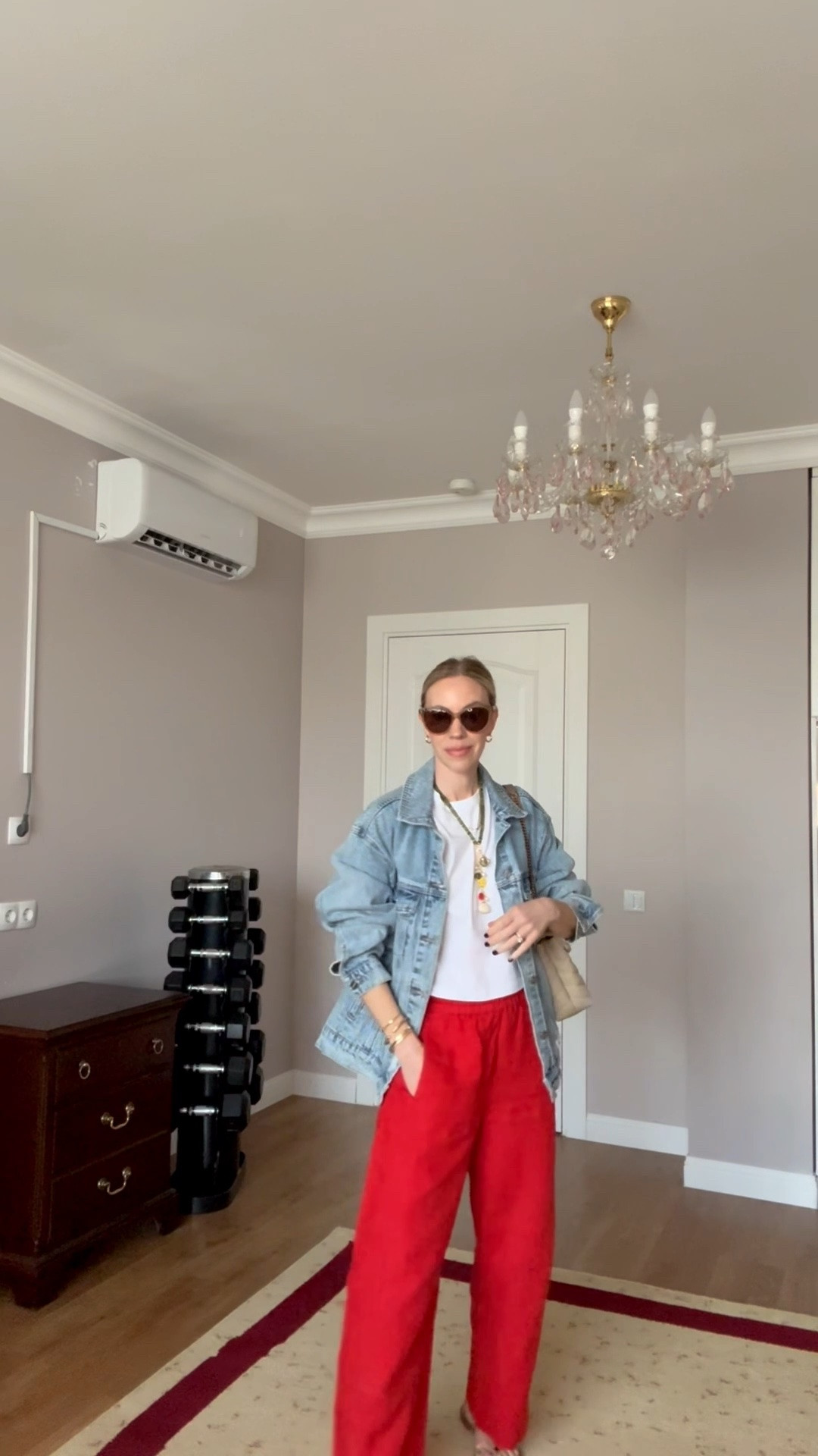 Obsessed with these barrel leg linen pants! So cute and comfortable

Summer 2026, casual outfits, tomato red, denim jacket, seashell necklace

#LTKSeasonal #LTKOver40 #LTKTravel