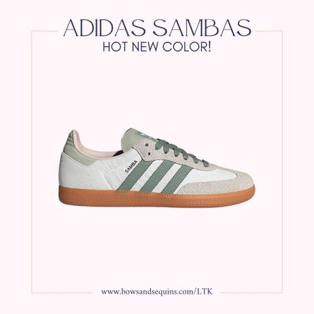 The hottest sneaker is available in one of the trendiest colors for spring: SAGE GREEN 🕊️

I find Adidas Sambas to run TTS. Narrow on my wider foot, but I kept my usual Women’s 8.5 (which is their Men’s 7.5)

#LTKshoecrush #LTKSeasonal #LTKfindsunder100