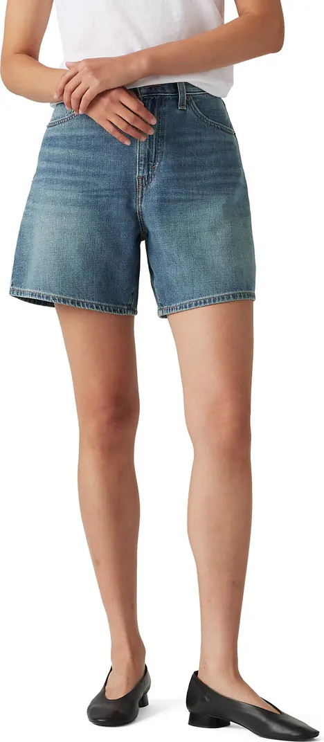 Levi's® Baggy High Waist Cotton & Linen Denim Shorts | Nordstrom | Nordstrom